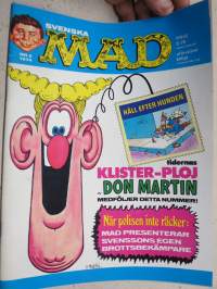 Svenska Mad 1974 nr 2, Obs! - Don martin &quot;nonsens lappar&quot; - klistermärken med