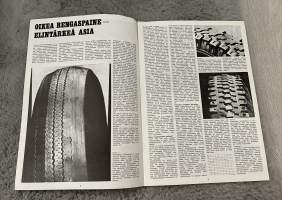 Renault-Viesti 1970 nr 2 - Kuka saastuttaa?, Oikea rengaspaine elintärkeä asia, Tulinen italialainen -asiakaslehti, customer magazine