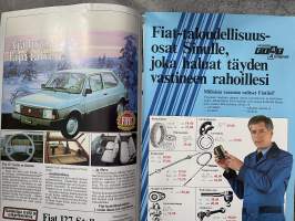 Fiat-uutiset 1983 nr 1 - Kevään autouutuus - uusi Fiat Ritmo esitellään sisäsivulla, Fiat 131 Mirafiori -asiakaslehti, customer magazine