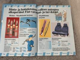 Fiat-Uutiset 1984 nr 1 - Vuoden auto -84, Määrätietoista tuotekehittelyä palkitaan, Fiatin terveiset -asiakaslehti,customer magazine