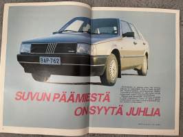 Fiat-uutiset 1986 nr 3 - Fiat uuteen aikakauteen, Valoisuutta alkuvoimaa, Suvun päämiestä on syytä juhlia -asiakaslehti,customer magazine