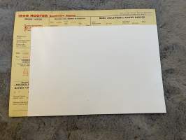 Rootes Sunbeam Alpine 1968 -säätöarvokortti / säätöarvot, monikielinen -technical specifications, multilingual