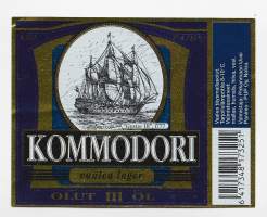Kulta Kommodori III Olut   - olutetiketti