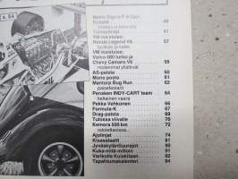 Vauhdin maailma 1988 nr 8 -mm. Zandvoort Formula-EM hyvät Mikat sentään, VM maistelee Scater 32&quot; katamaran -Juhannus Drag Motopark -Laverda ja Cagiva 125 -Volvo