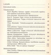 Vapaan sivistystyön tehtävä tehokkuuden maailmassa, 1982. Vapaan sivistystyön vuosikirja 26. Katso sisältö kuvista.