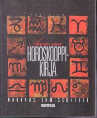 Annan horoskooppikirja - rakkaus ja ihmissuhteet, 1988. Runsas, kiinnostava lukupaketti kaikille astrologiasta kiinnostuneille. Tiina Pajun hullunhauska kuvitus.