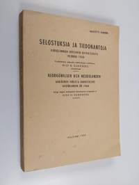 Selostuksia ja tiedonantoja Korkeimman oikeuden ratkaisuista vuonna 1968 Redogörelser och meddelanden angående Högsta domstolens avgöranden år 1968
