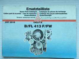 Ersatzteilliste KHD DEUTZ - Spare Parts Catalogue - B/FL 413 F/FW Engine 2973518