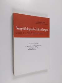 Neuphilologische Mitteilungen  4 LXXXIX 1988