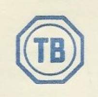 Trustivapaa Bensiini Oy TB 1953 - firmalomake