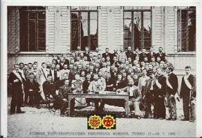 Syomen Työväenpuolueen perustava kokous  75 v Turku 1899 - postikortti A5 koko