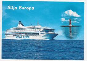 Ms Silja Europe  - laivakortti, laivapostikortti kulkematon