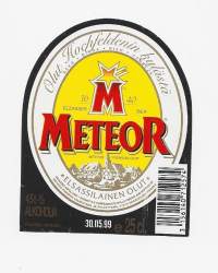Meteor Elsassilainen olut  olutetiketti