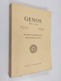 Genos 1930-1959 - genealogica 1918-1921 ; sukututkija 1921, 1944 ; henkilöhakemisto