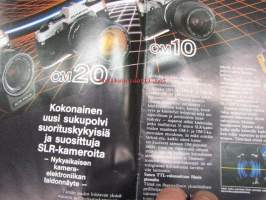Olympus elektronisten kameroiden supersarja OM30, OM20, OM10 -myyntiesite