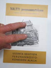 Velsa Valtti perunannostokone -myyntiesite / brochure
