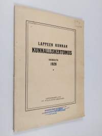 lappeen kunnan kunnalliskertomus vuodelta 1928