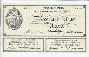 Aura Rederi 1913.22  talonki