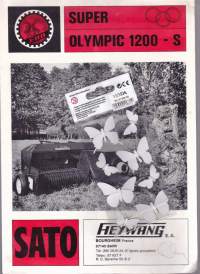 SATO Super Olympic 1200 -S -korkeapainepaalaaja, myyntiesite. 1976.