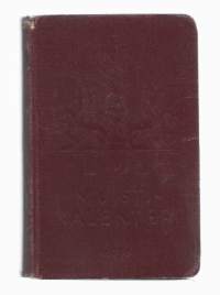 Muistikalenteri 1933 almanakka, kassakirja  -   kalenterimerkintöjä