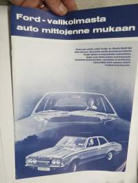 Ford valikoimasta auto mittojenne mukaan- Cortina, Escort, Taunus, Capri, 17M, 20M / 26M -myyntiesite