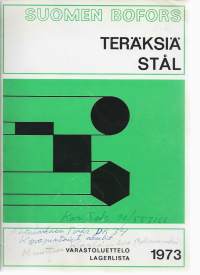 Suomen Bofors  Teräksiä Varastoluettelo 1973
