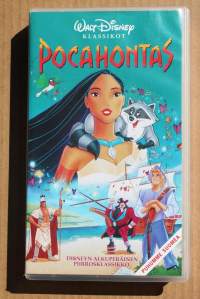 VHS - Walt Disney klassikot - Pocahontas, 1995. Kesto 77 min. Suomenkielinen puhe