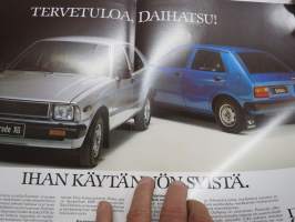 Daihatsu Charade 1981 -myyntiesite / sales brochure