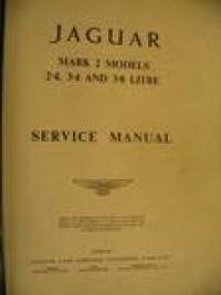 Jaguar Mark 2 models 2.4, 3.4 and 3.8 litre Service Manual