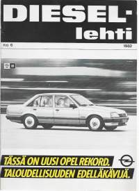 Diesel-lehti 1982 nr 6  Opel Record