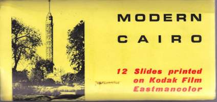 Modern Cairo. 12 slides printed on Kodak Film Eastmancolour. Moderni Kairo - 12 diakuvaa, sarja 3.