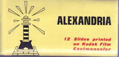 Alexandria. 12 slides printed on Kodak Film Eastmancolour. Aleksandria - 12 diakuvaa.