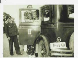 Taksi 1937 - postikortti autopostikortti kulkematon