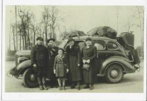 Taksi Dodg e 1938 - postikortti autopostikortti kulkematon