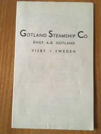Gotland steamship Co. - Ångf. A.-B. Gotland Visby Sweden