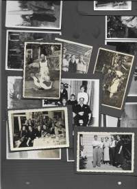 1940-luvun  perhekuvia yms  - valokuva n 20 kpl