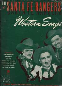 The Santa Fé Rangers Western Songs 1946  48 sivua - nuotit