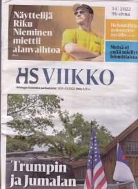 HS Viikko 34/2022 - 26.8.-1.9.2022 sekä Kulttuuriliite. Helsingin Sanomien parhaat jutut.