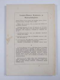 Lounais-Hämeen Kotiseutu- ja Museoyhdistyksen vuosikirja 25 : 1956