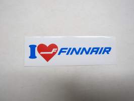 Finnair - I love Finnair -tarra