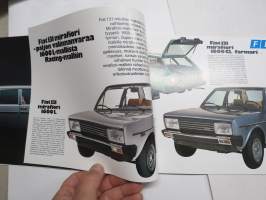 Fiat 131 Mirafiori -myyntiesite / sales brochure