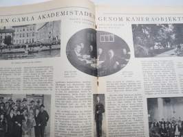 Allas Krönika 1928 nr 40, Kuriosa heminredningar, I kökarklockarens kajuta, Den gamla Akademistaden Åbo, Ryska kyrkan till salu, osv,
