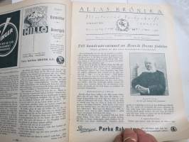 Allas Krönika 1928 nr 11, Arcolette 3 radio, Alma Söderhjelm, M.M. fyller femtio, Rävfarmen i Salmela, Farbror Kaspers kungarike, osv.
