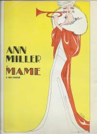 Ann Miller &quot;MAME&quot; Jerry Herman / Helen Gallagher 1969 Broadway musical - käsiohjelma