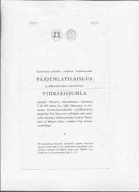 Zachariassen Oy 1870-1970   100 v juhla Heinolan Vaneritehdas  Heinola