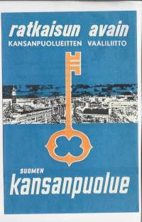 Suomen Kansanpuolue  1951-65  vaalimainos