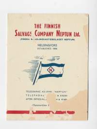 The Finnish Salvage Compamy Neptun Lrd Helaingfors - Private Signal code