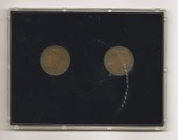 10 penniä  1867 ja 1905 Monetan pakkauksessa