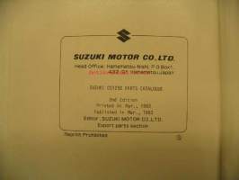 Suzuki CS125D CF41A/CF41B parts catalogue varaosaluettelo