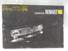 Renault 16 ohjekirja/ diagnoosihuolto v.1972